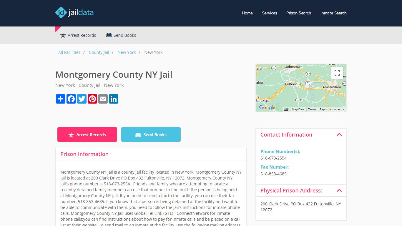 Montgomery County NY Jail Inmate Search and Prisoner Info - Glen, NY